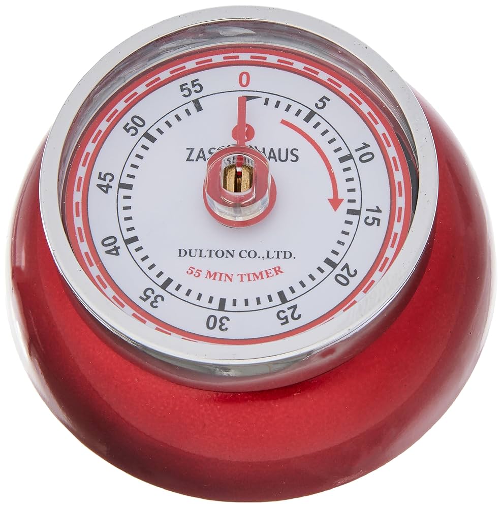 Amazon.com: Zassenhaus 71849 Kitchen Timer, Metallic red,7